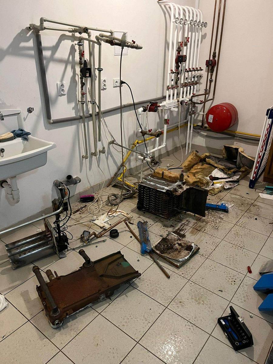 Plynový kotel po servisu — kontrola spalin